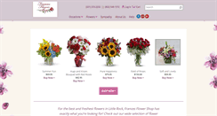 Desktop Screenshot of francesflowershop.com